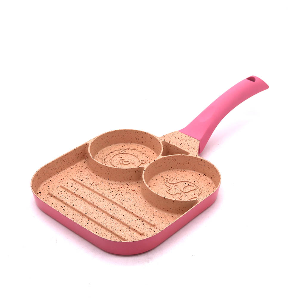 2-Hole Frying Pan With Animal Pattern