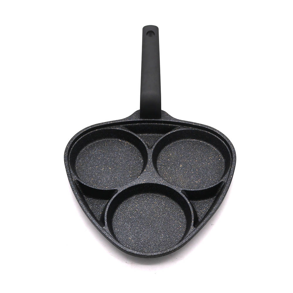 Triangular Three-Hole Frying Pan