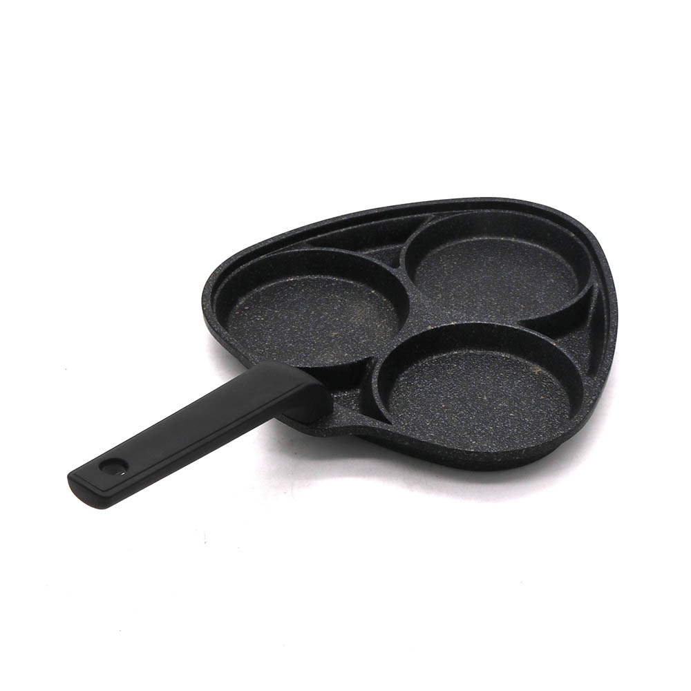 Triangular Three-Hole Frying Pan