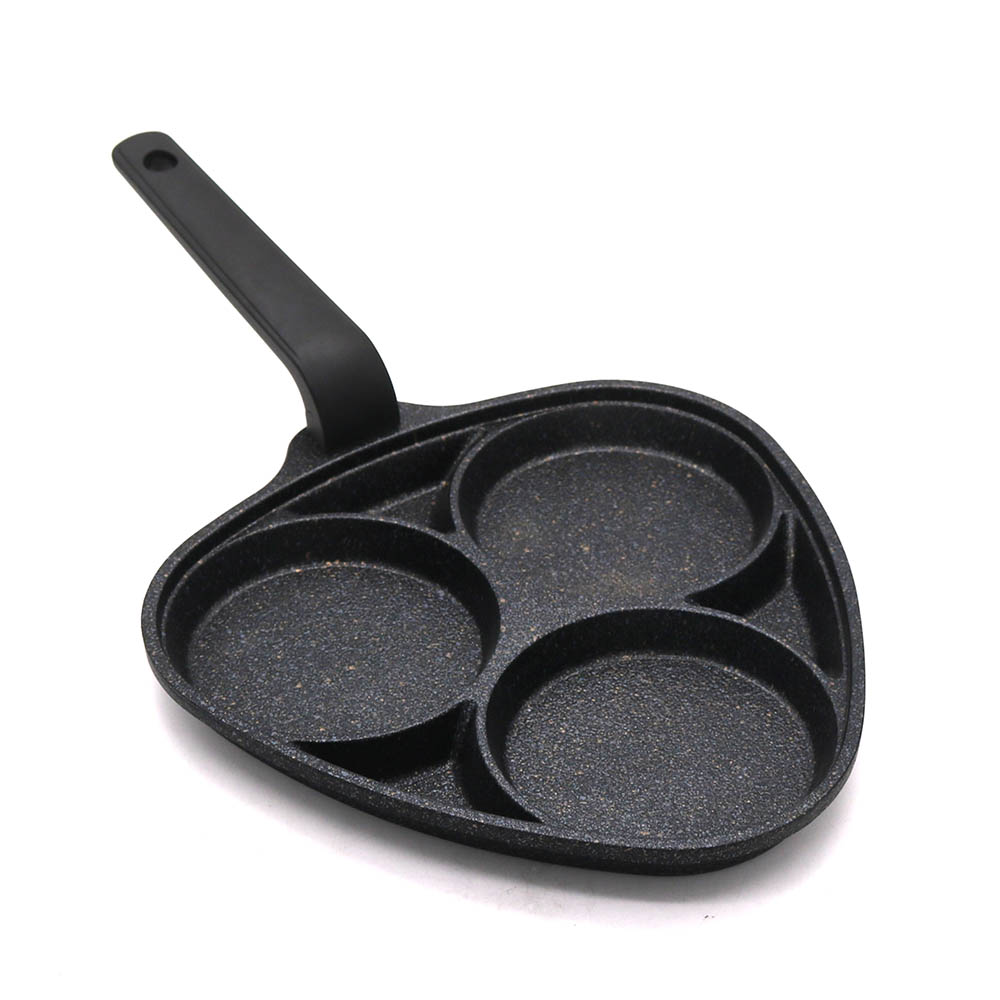 Triangular Three-Hole Frying Pan