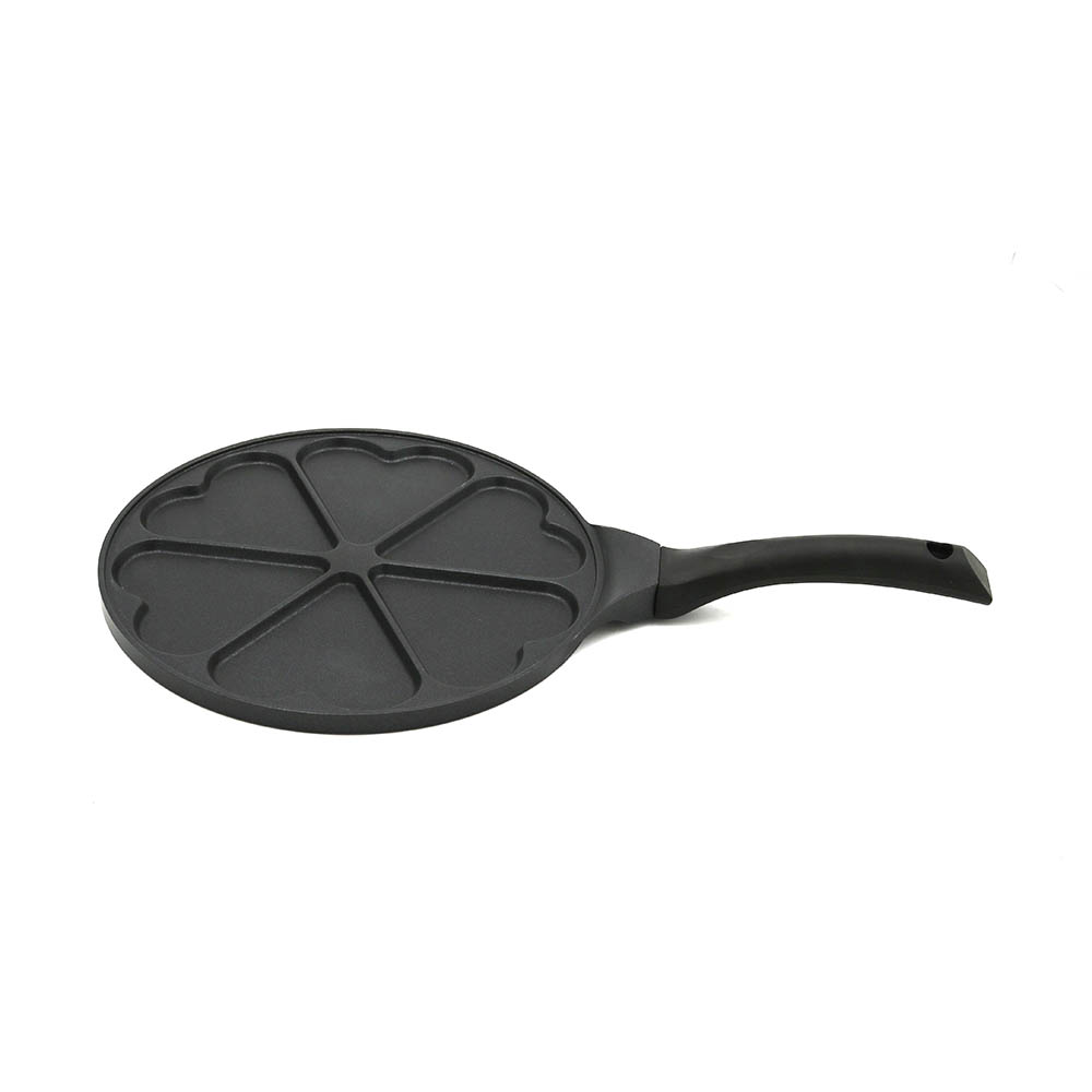 6-Hole Frying Pan With Heart Shape