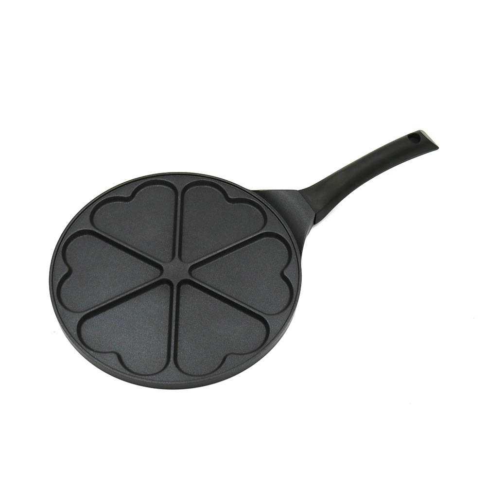 6-Hole Frying Pan With Heart Shape