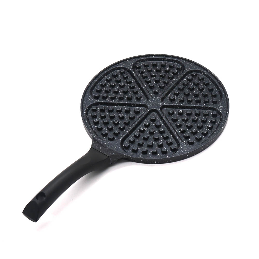 6-Hole Waffle Pan With Flower Shape