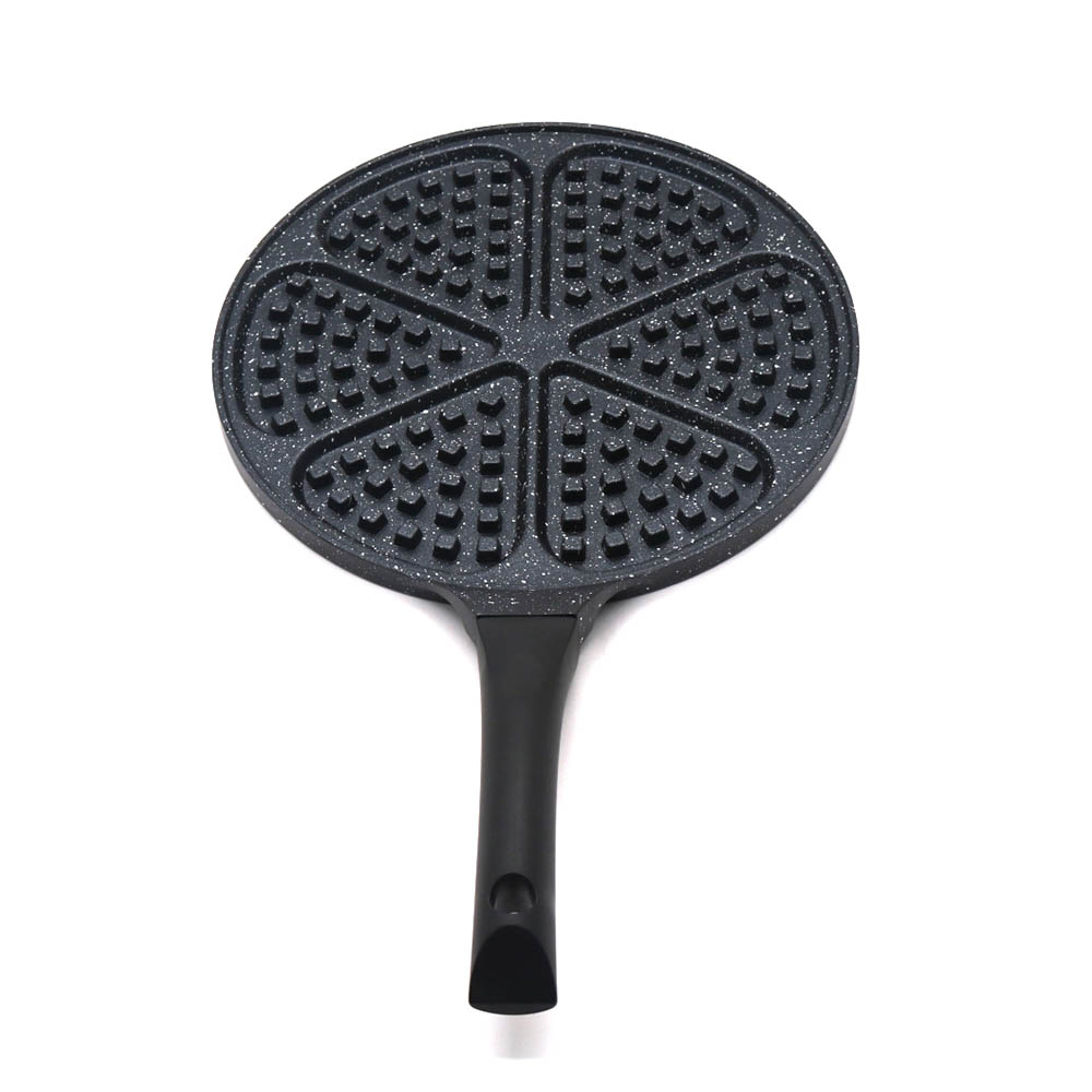 6-Hole Waffle Pan With Flower Shape