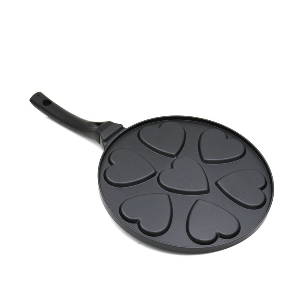 7-Hole Waffle Pan With Heart Shape